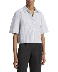 Vince - Cropped Check Shirt