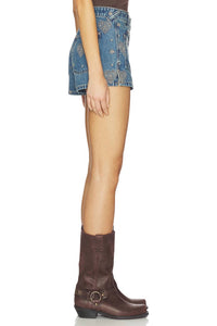 Free People Bettie Embroidered Short in be mine - women's shorts - view 4