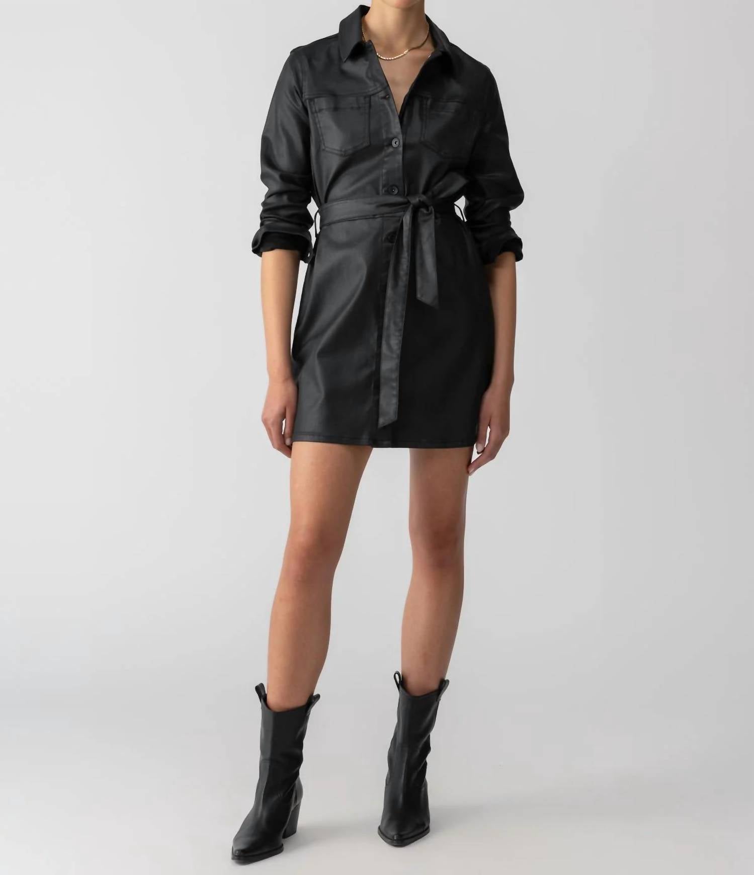 Sanctuary - Coated Denim Dress