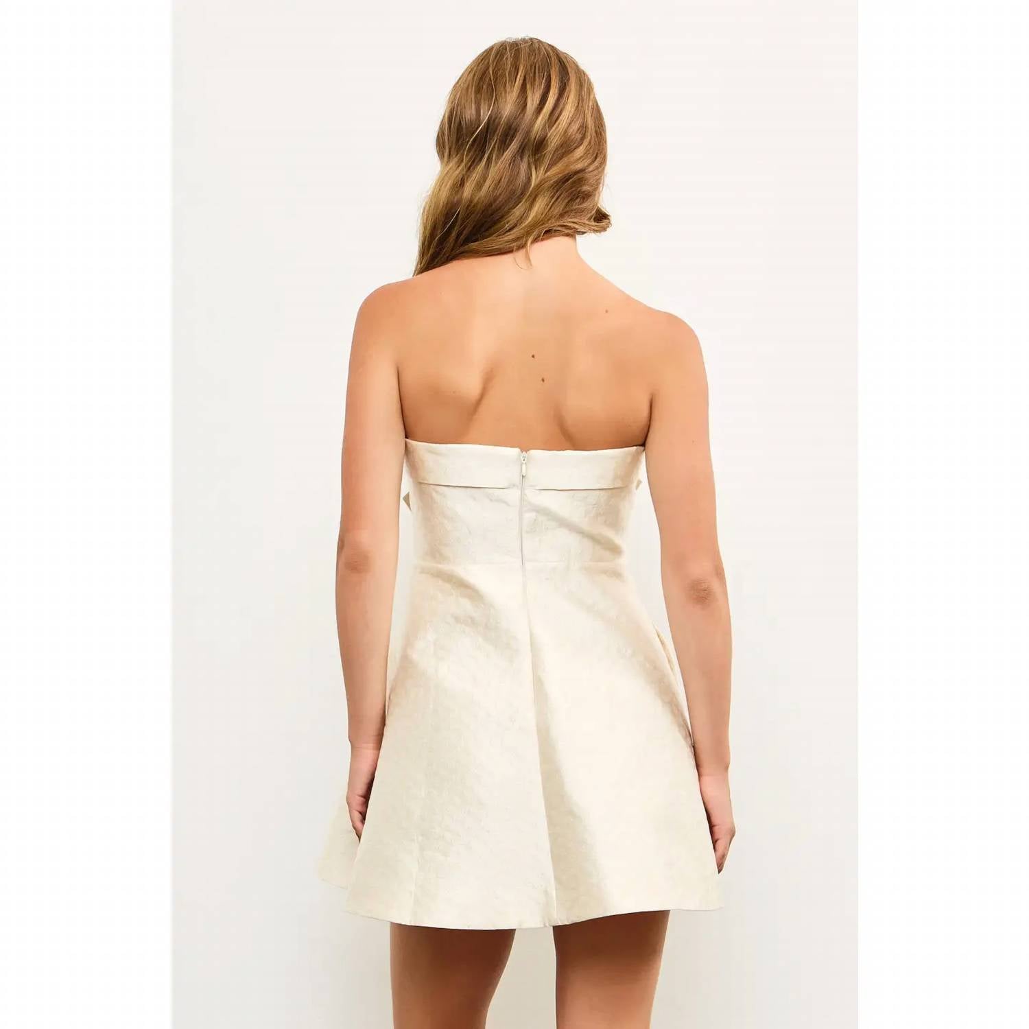 Jodifl - Tie Embroidered Floral Dress