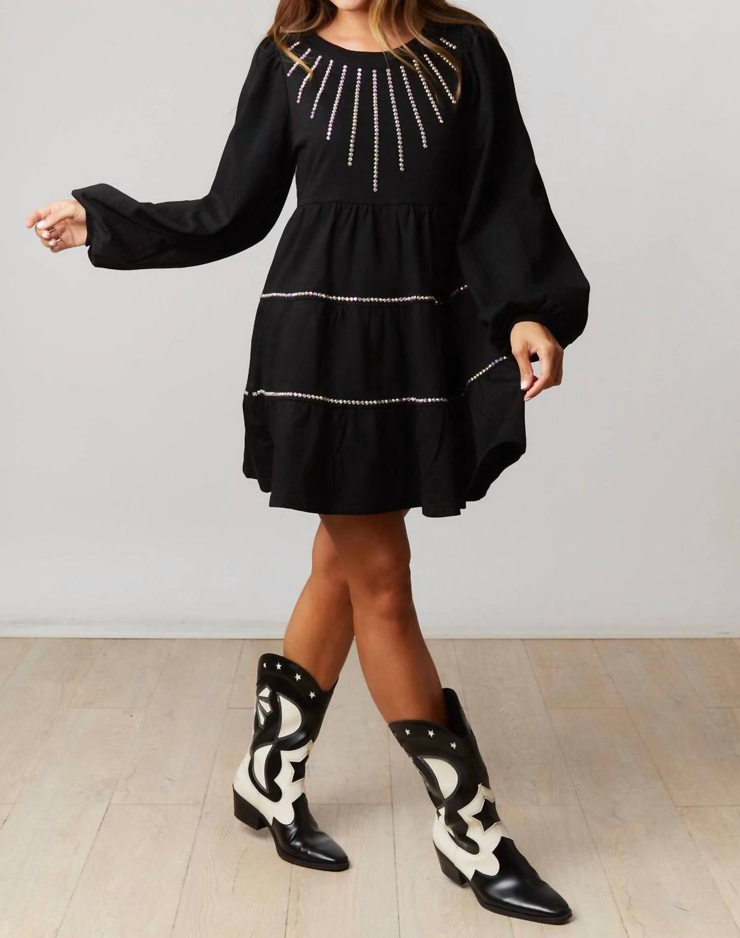 Fantastic Fawn - Starlight Long Sleeve Mini Dress