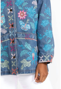 Johnny Was - Petra Long Denim Worker Jacket - Plus