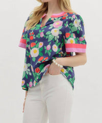 Entro - Rinna Floral Top