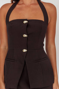 One & Only - Halter Top And Skirt Set