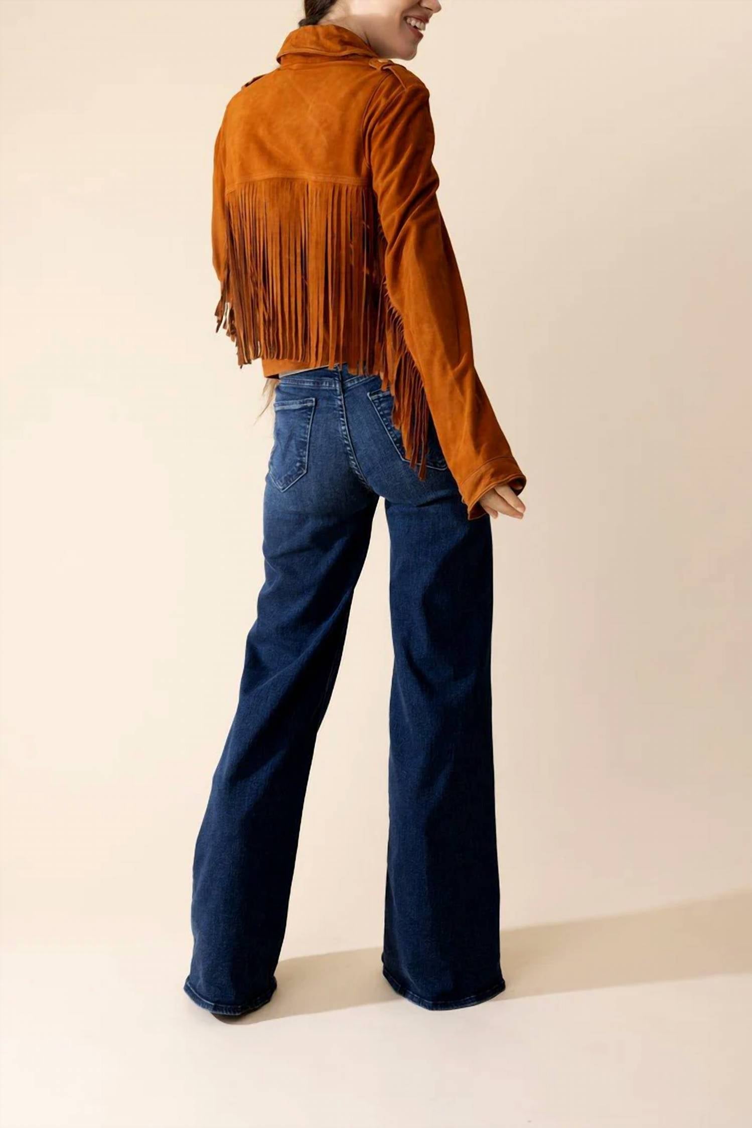 Jakett - Tina Fringe Leather Jacket
