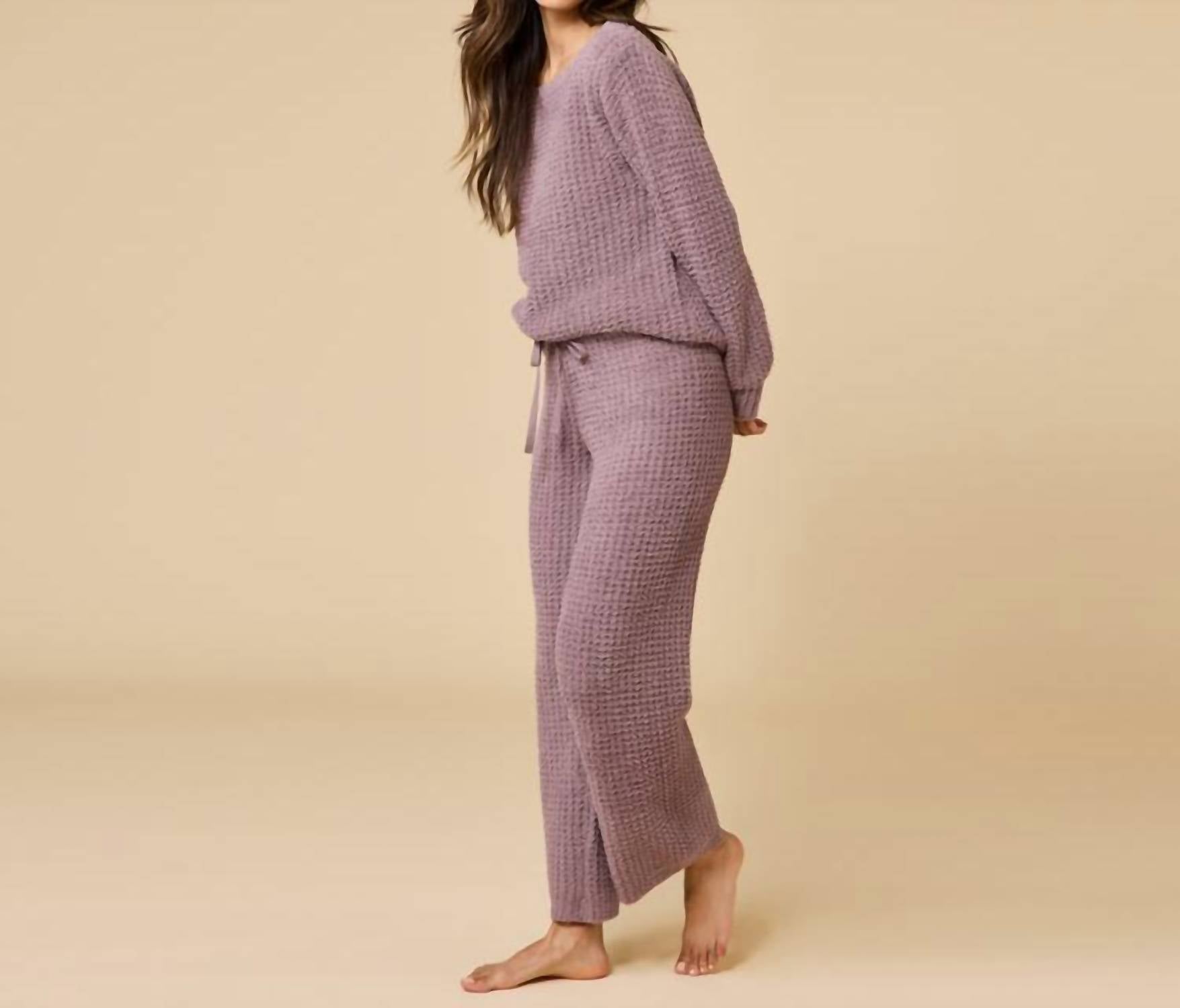 Softies - Waffle Marshmallow Boatneck Lounge Set