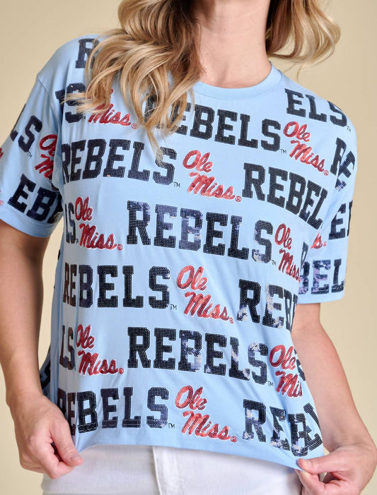 Stewart Simmons - The Sequin Repeat Tee Ole Miss