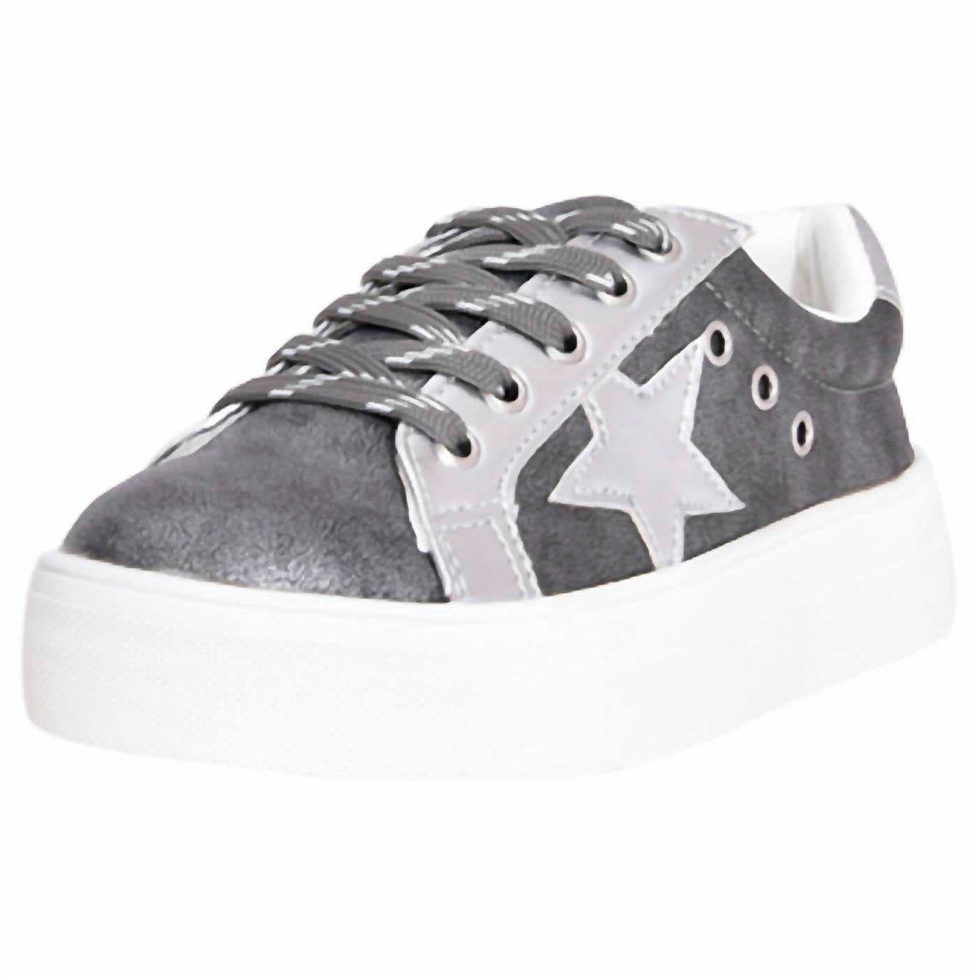MIA Kids Sparkle Sneaker in pewter comet - kids' sneaker
