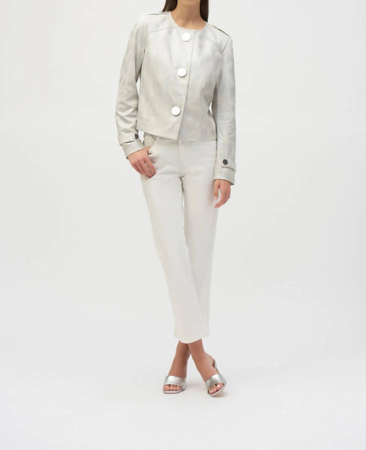 Joseph Ribkoff - Faux Suede Boxy Jacket