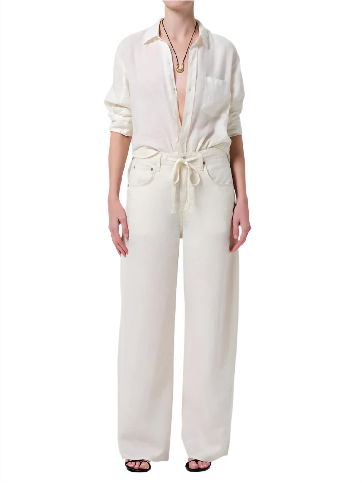 Citizens Of Humanity - Brynn Drawstring Linen Trouser