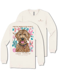Simply Southern - Youth Dog People Linen Long Sleeve Shirt