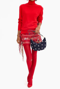 Clare V. - Women's Lune Suede Shoulder Bag With Studs