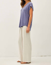 Be Cool - Jordan Raw Edge Linen Tee