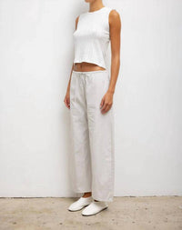 Leset - Pointelle Sleeveless Crew Top