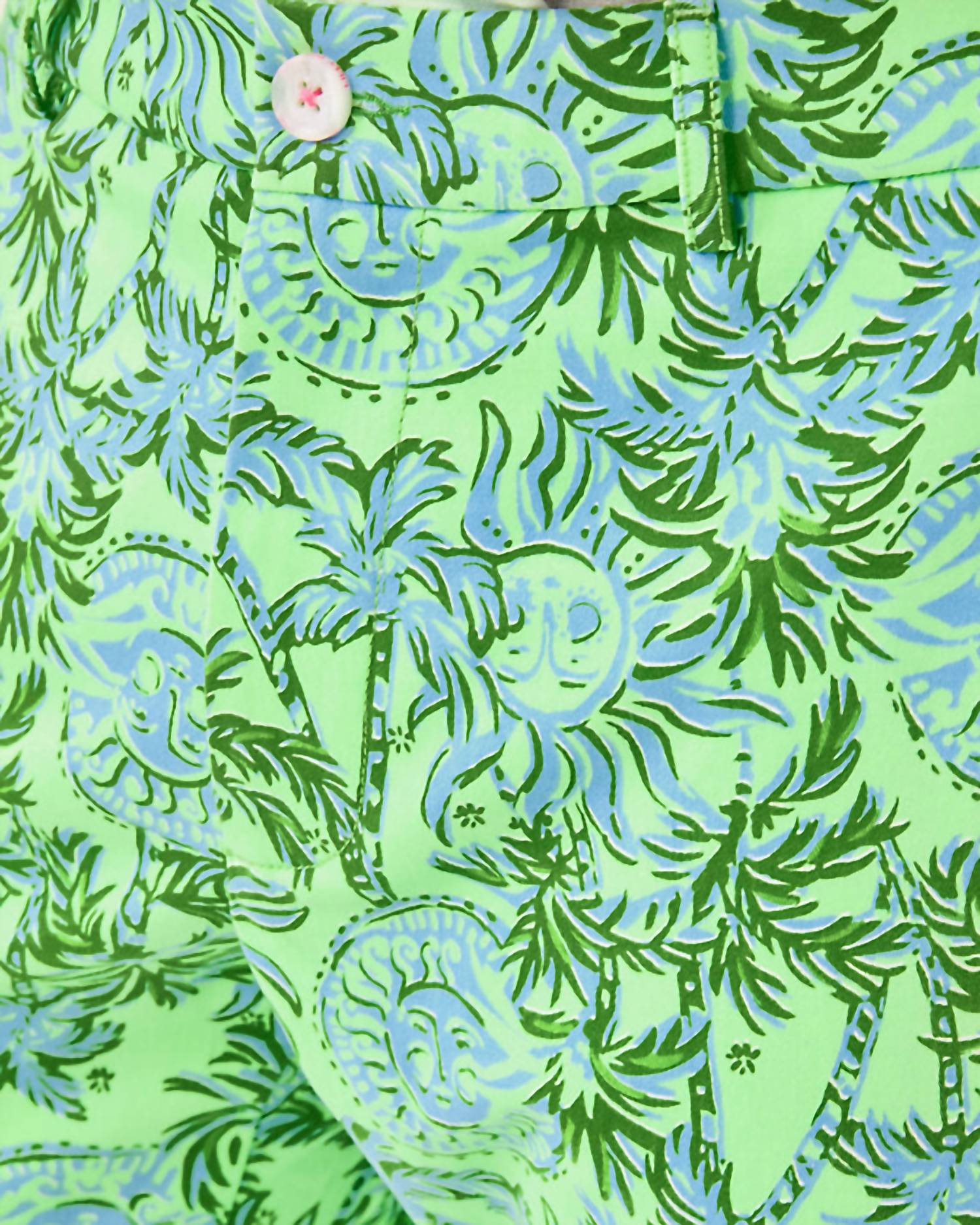Lilly Pulitzer Stuff Mizner Stretch Pant - 34" in cool mint catchin rays - men's pants - alternate view