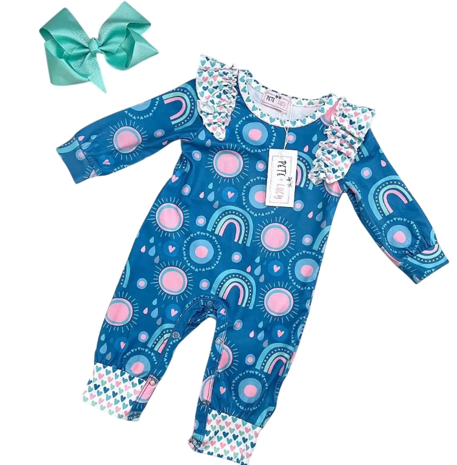 Pete + Lucy - Girls Sunshine In My Pocket Romper