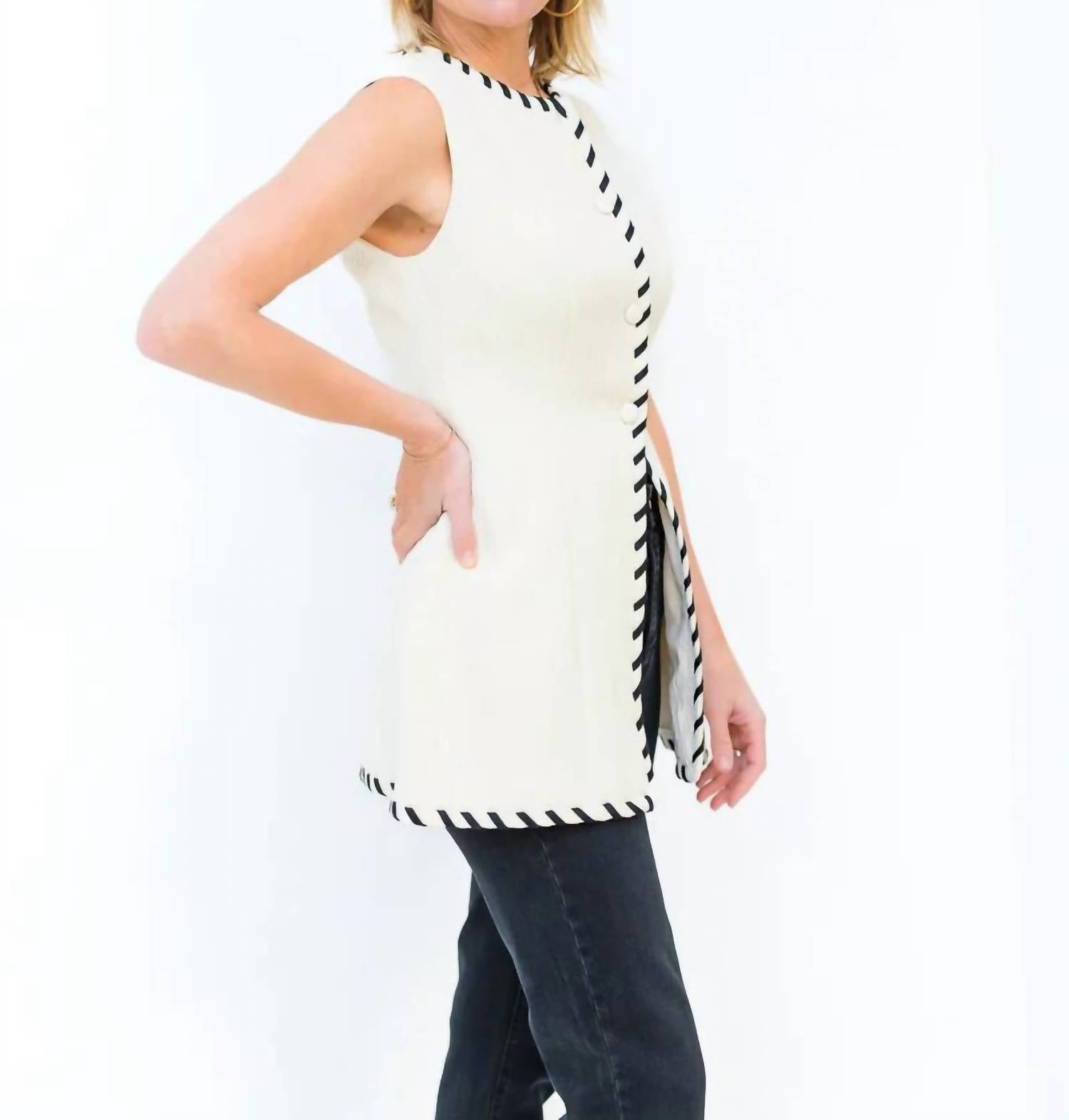 S'Edge - Taylor Button Front Vest