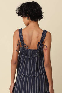 Olivaceous - Jaden Ruffle Trim Tie Top
