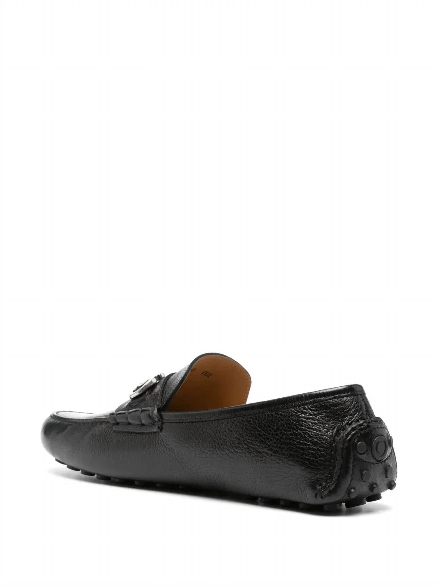Salvatore Ferragamo - Men's Gancini-plaque Driver Shoes