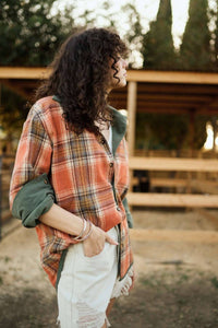 Mello - Reversible Corduroy And Plaid Button Down Shirt