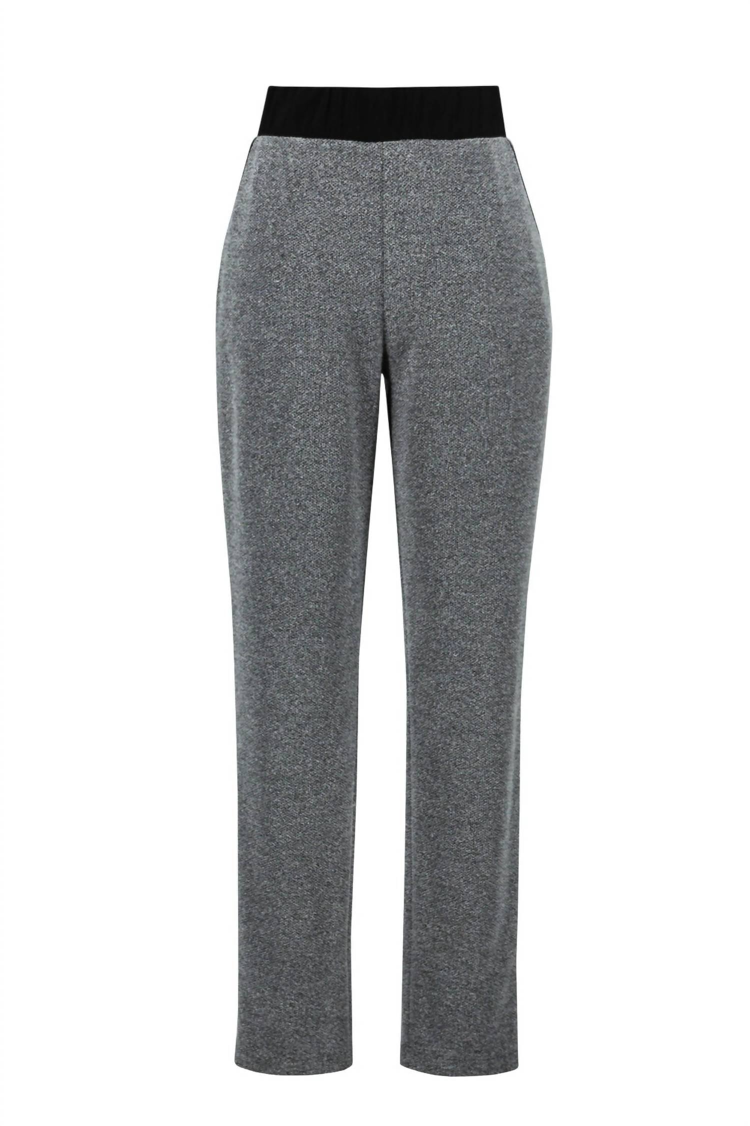 Joseph Ribkoff Matching Pant And Top Set in black off white - women's sleepwear - view 9