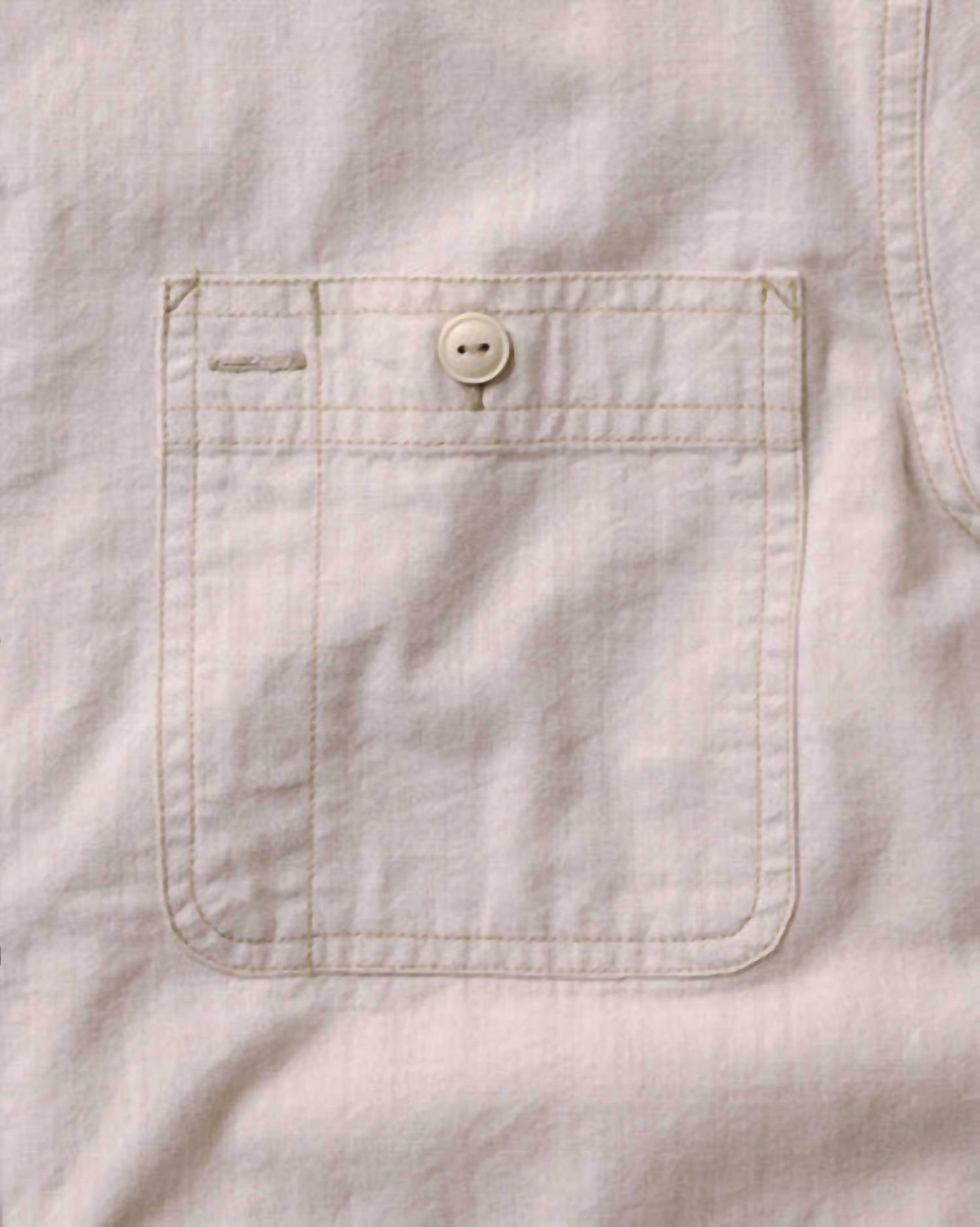 Taylor Stitch Men's Foundry Shirt in natural chambray - men's long sleeve top - view 6