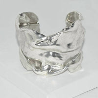 Karine Sultan - Women's Crumpled Foil Cuff Bracelet