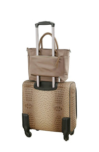 Handbag Factory Corp - Travel Handbag Tote Bag With Trolley Sleeve