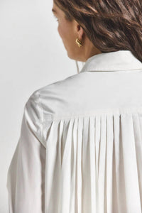 Derek Lam 10 Crosby - Aria Pleated Back Cropped Shirt