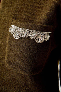 2.7 August Apparel - Jewel Embellished Cardigan