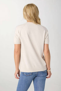 Coco + Carmen - Lightweight Heavenly-Luxe Short Sleeve Floral Sweater