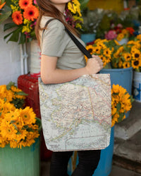 Daisy - Women's Georgia Map Tote Bag