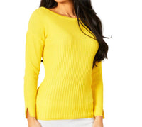 Ribbed Crew Neck Top