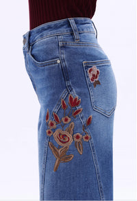 Bayeas - Harvest Bloom Wide Leg Jeans