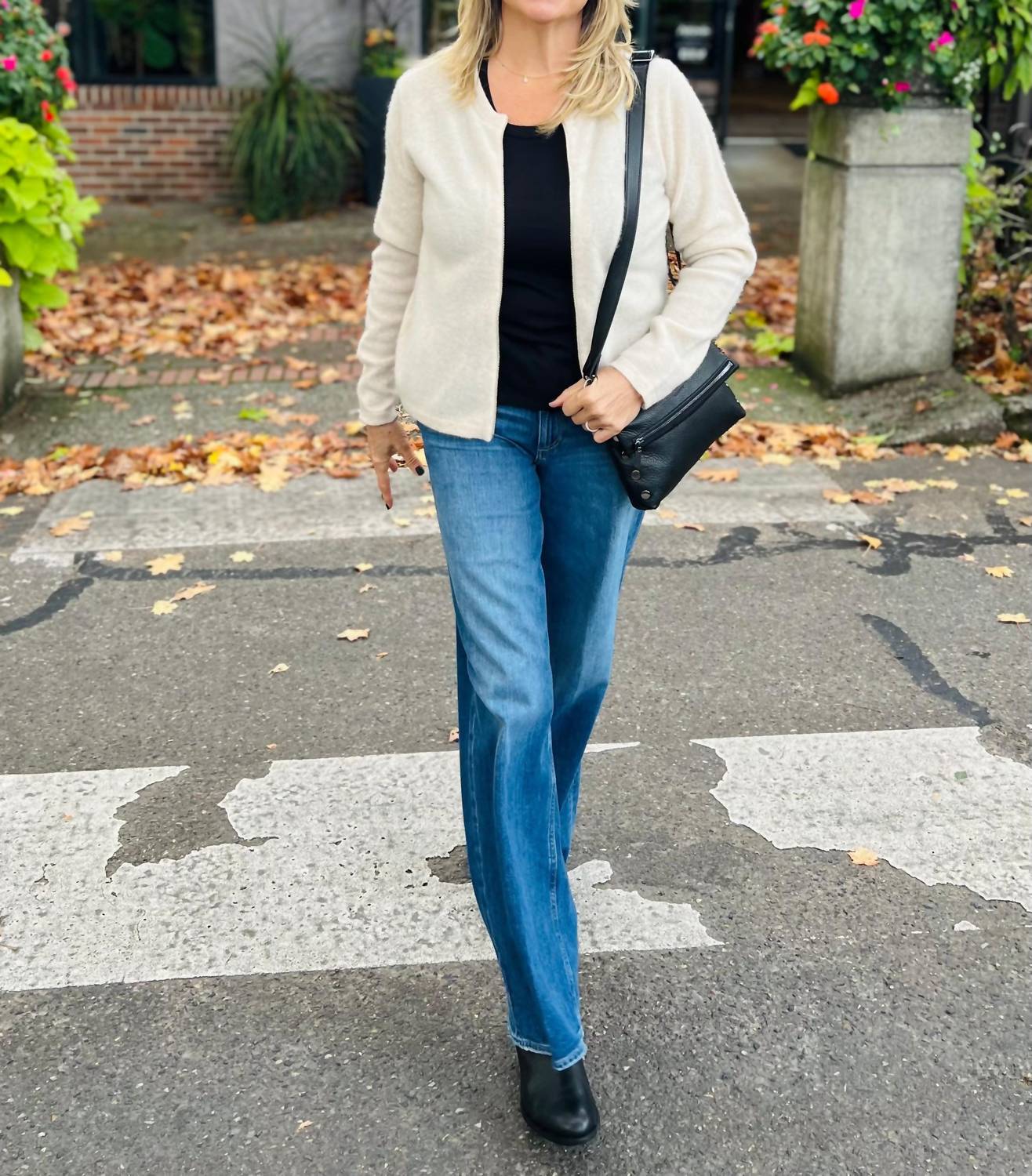 Pure Amici - Zip Front Cashmere Cardigan