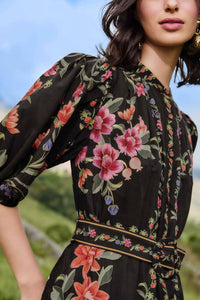 Farm Rio - Lace Belted Mini Dress