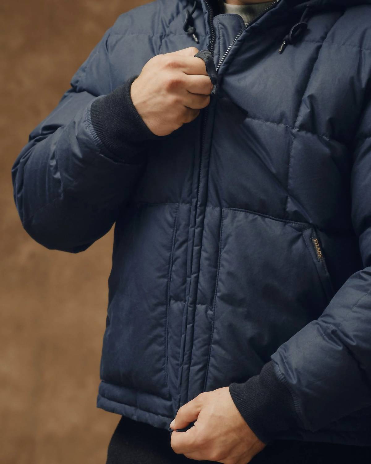 FILSON Waxed Down Jacket in night sky - men's jacket - view 5