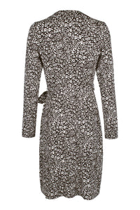 Adrianna Papell - Women's Long Sleeve Tie Side Wrap Dress