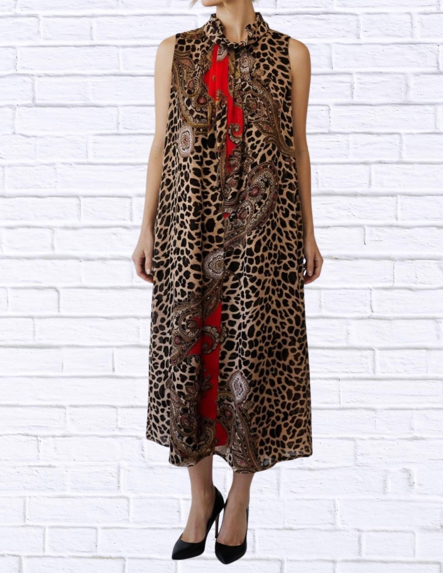 Diva Usa - Print Sleeveless Maxi Dress