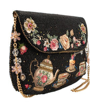 Mary Frances - Women's Tea Time Fairytale Beaded Crossbody Handbag