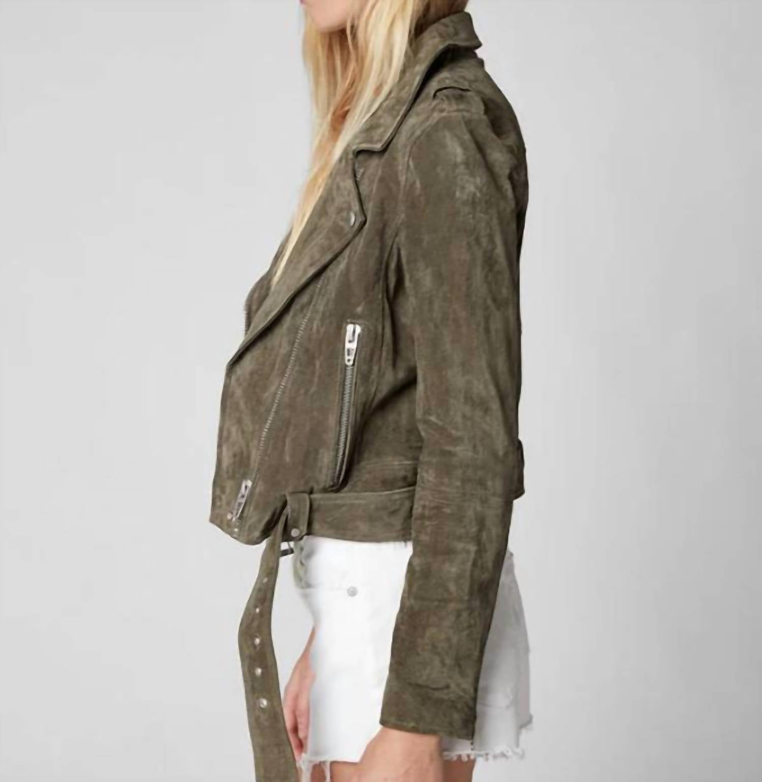 Blank - Fountain Suede Moto Jacket