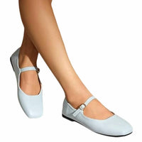 Hee Grand - Women's Mary Jane Buckle Strap Flat Shoes