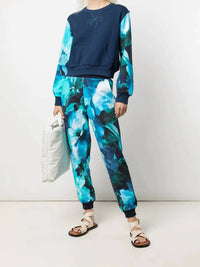 Marchesa Athleisure - Wilma Long Sleeve Printed Sweatshirt