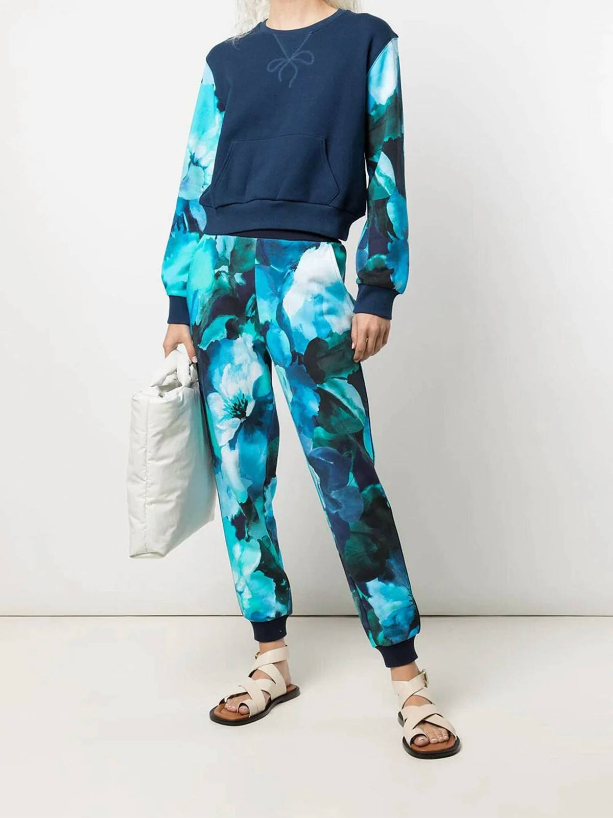 Marchesa Athleisure - Wilma Long Sleeve Printed Sweatshirt