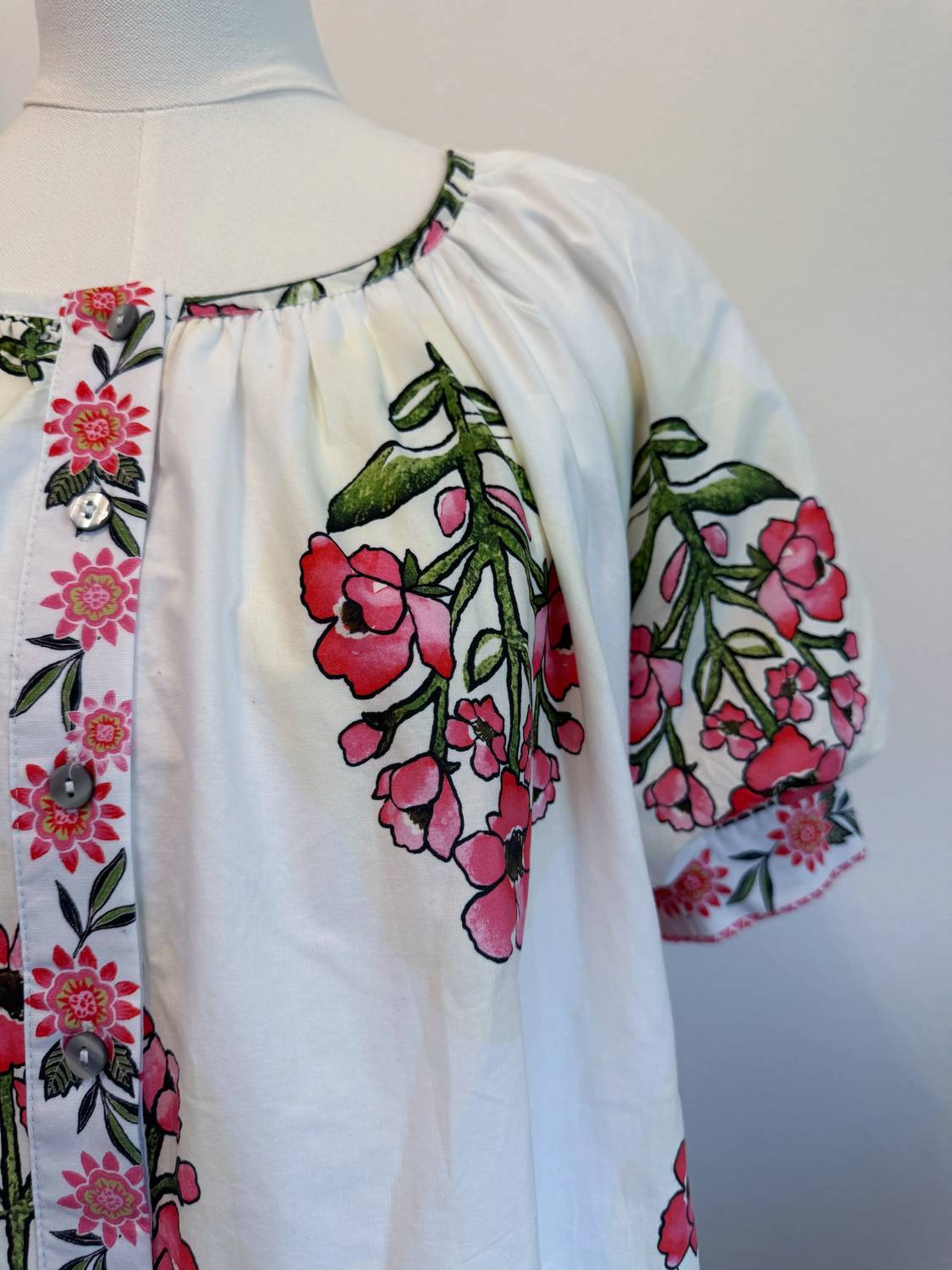 Entro - Women's Short Block Print Dress