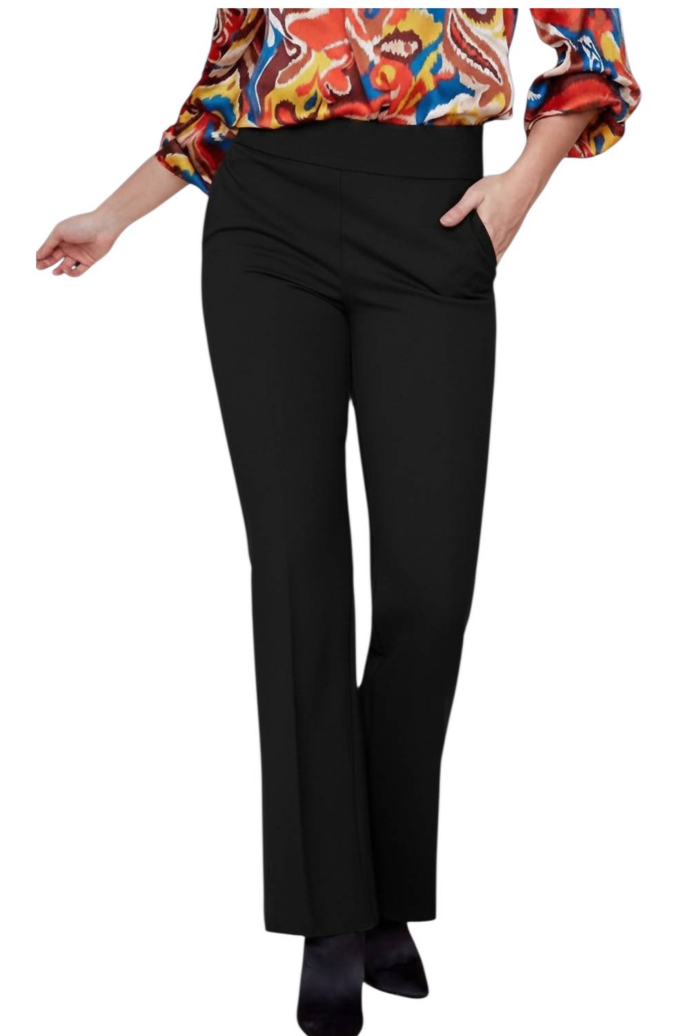 Renuar - Ponte Pull On Dress Pants