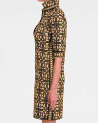 GRETCHEN SCOTT Everywhere Ring Toss Dress in champagne - women's dress - detail view