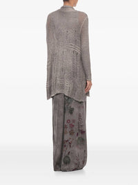 Avant Toi - Pre-loved Lamenated Mettalic Coated Open Mesh Cashmere Silk Cardigan