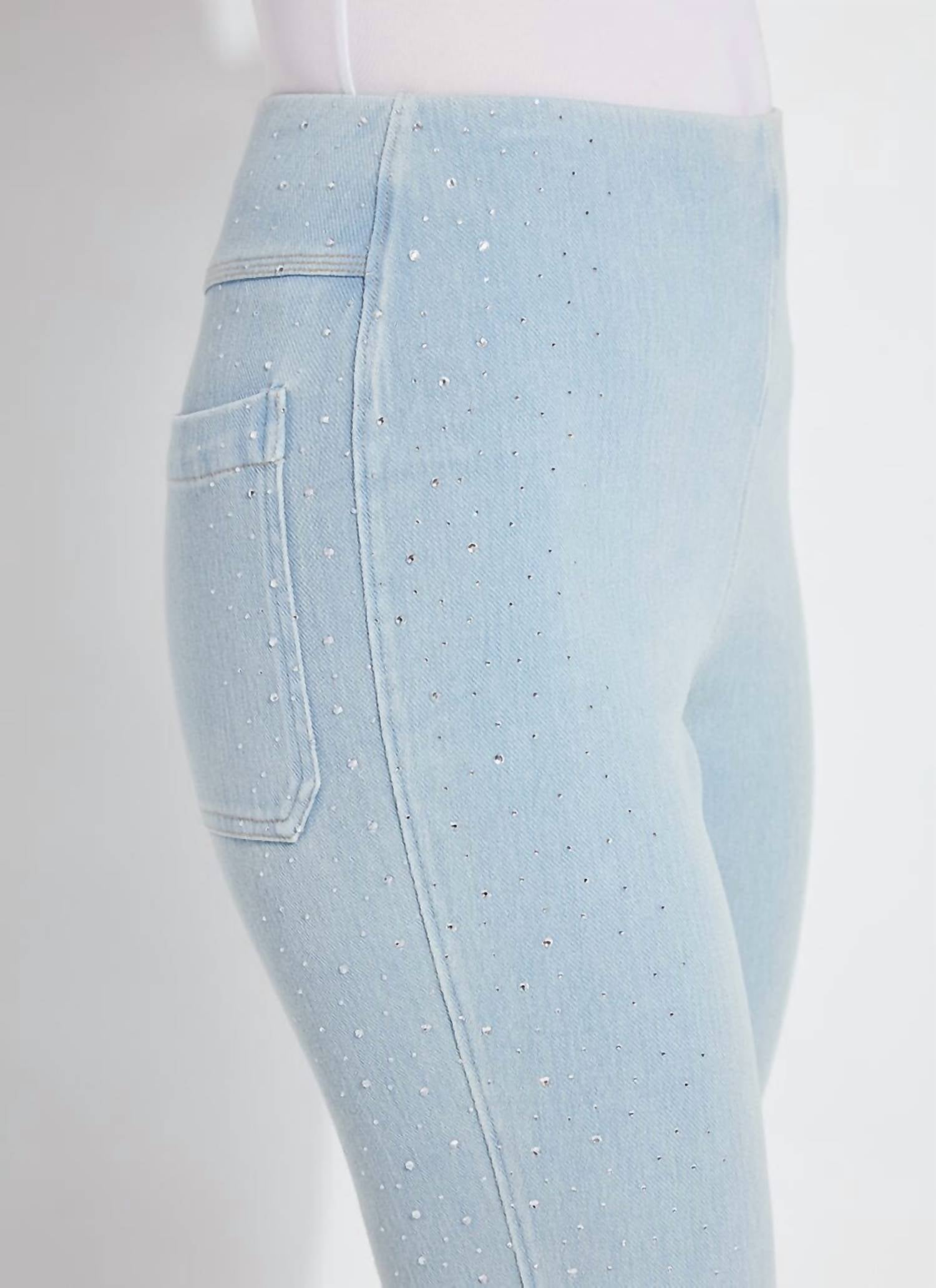Lysse - Crystal Embellished Ankle Babyboot Jeans