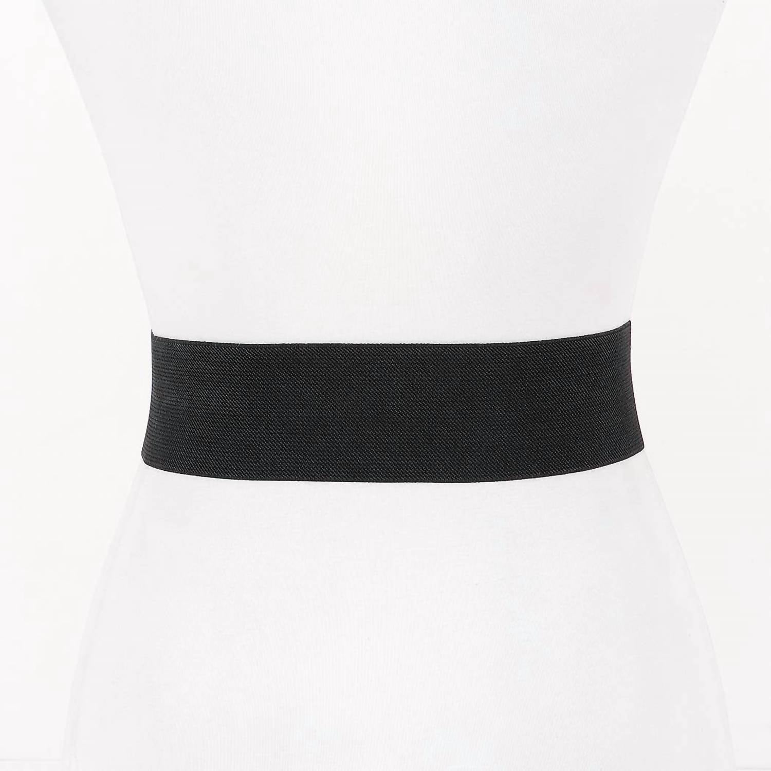 3Am By H&D Accessories - Women's Studded Faux Suede Elastic Belt